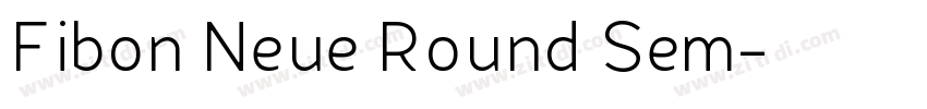 Fibon Neue Round Sem字体转换